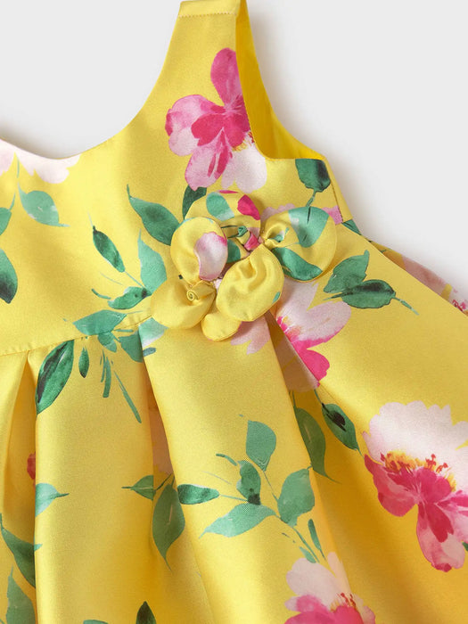 Closer look at the Abel and Lula floral print dress.