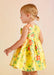 Reverse view of the Abel And Lula Floral Print Mikado Dress.