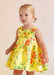 Abel and Lula baby girl's floral print mikado dress.