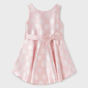 Abel and Lula pink polka dot dress - 05030.