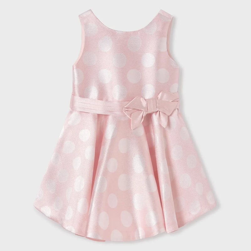 Abel and Lula pink polka dot dress - 05030.
