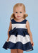 Abel and Lula baby girl's striped dress.