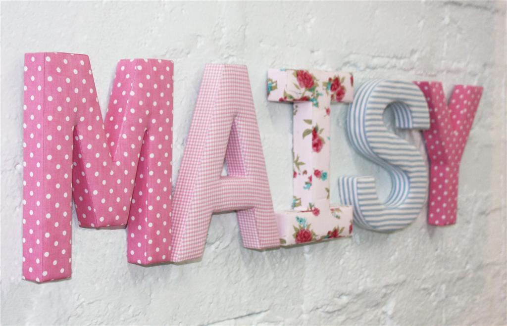 Rosie Fabric Letters