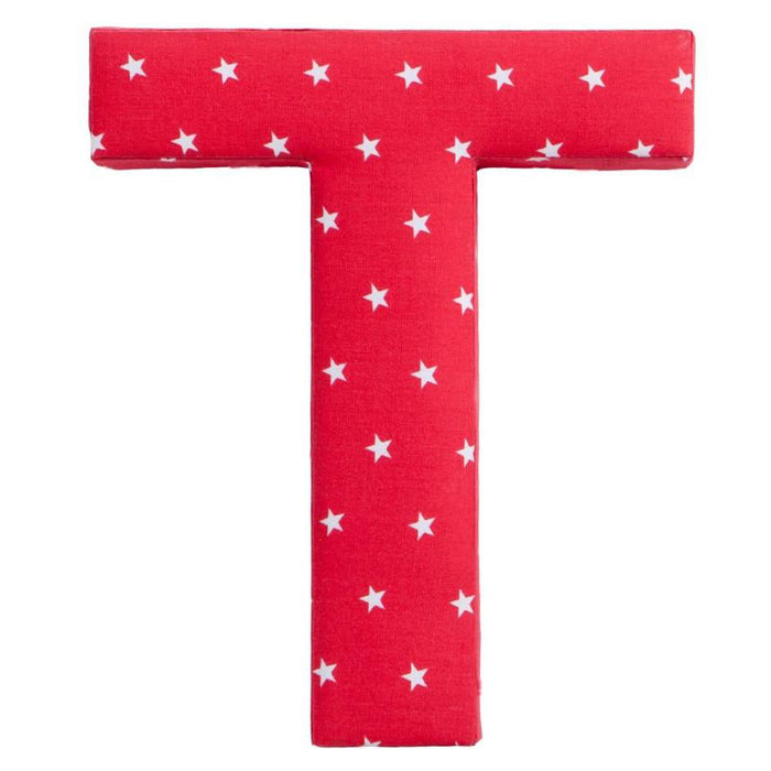 Red Star Fabric Letter