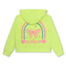 Back of the Billieblush yellow butterfly hoodie.