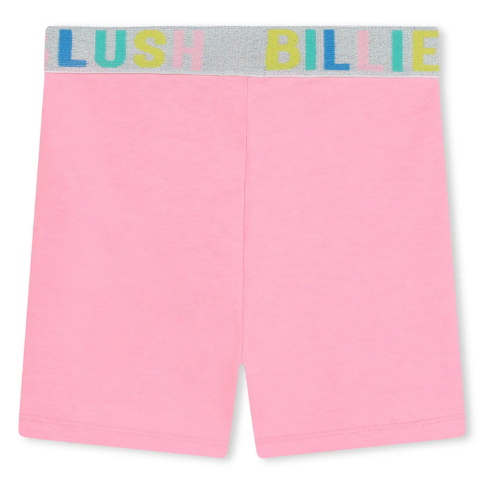 Reverse side of the Billieblush pink cycle shorts.