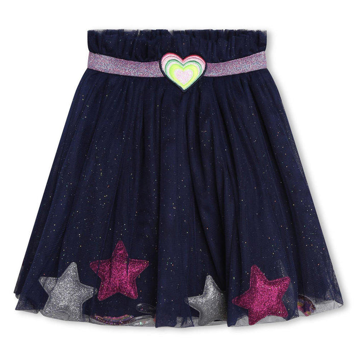 Billieblush navy glitter skirt - u13362.