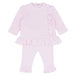 Blues Baby pink jacquard leggings set - bb0866.