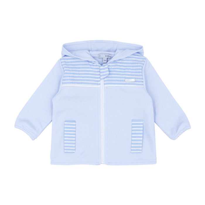 Blues Baby boy's blue zip up hoodie - bb0654.