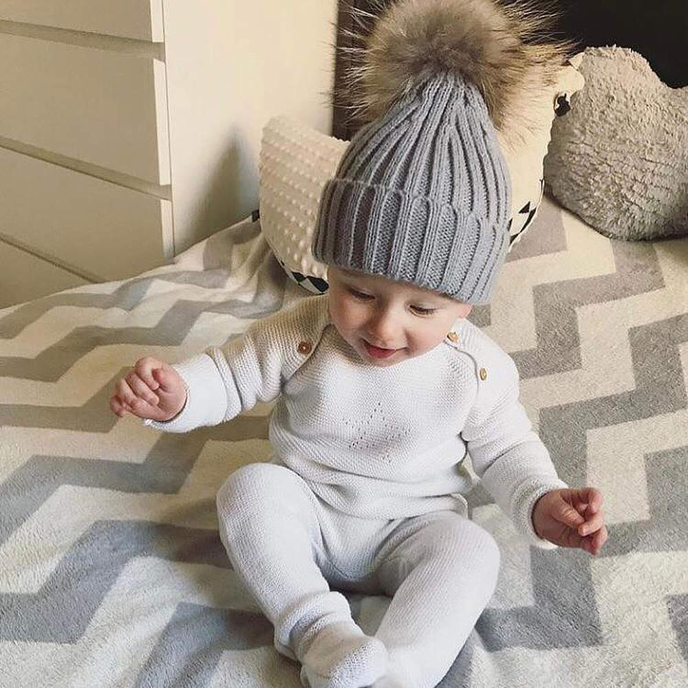 Grey pom deals pom hat