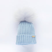 Bobble Babies Pom Pom Hat - Pale Blue