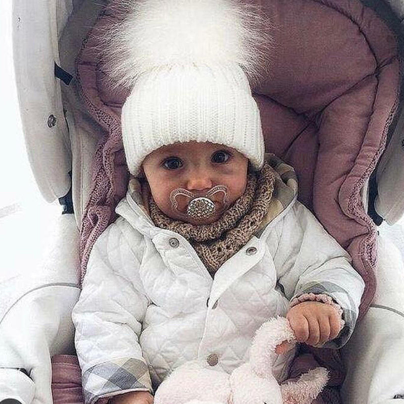 Bobble Babies Pom Pom Hat - Cream