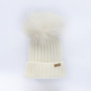 Bobble Babies Pom Pom Hat - Cream