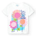 Boboli girl's flower print t-shirt. 