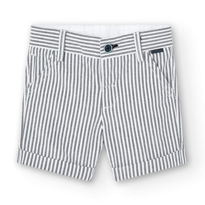 Boboli boy's pinstripe shorts.