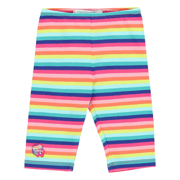 Boboli rainbow stripe leggings. 