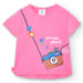 Boboli girl's bubblegum pink t-shirt. 