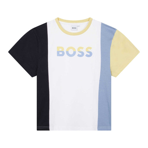 BOSS boy's  colourblock t-shirt - j25o09.