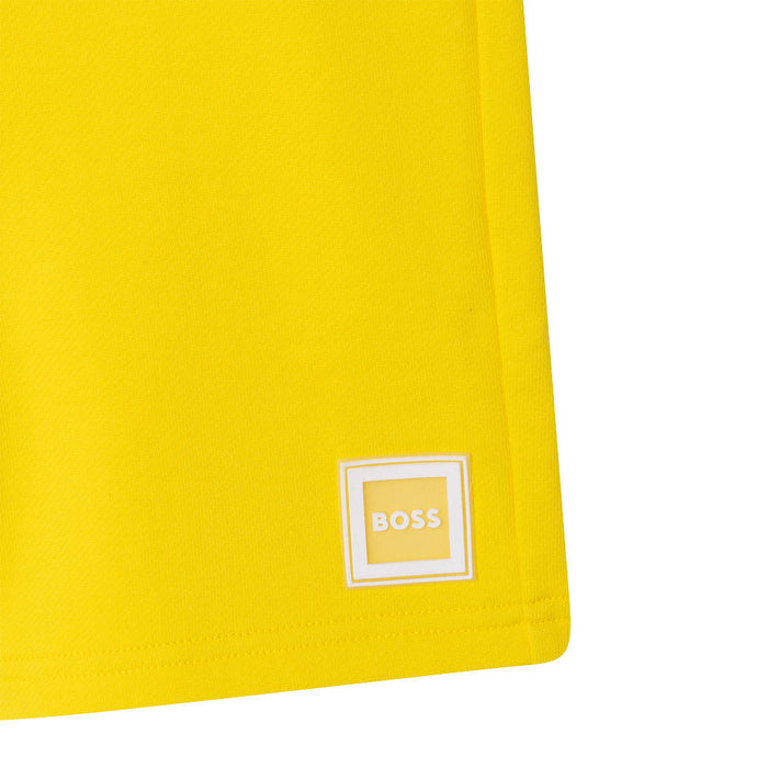 BOSS Logo Badge Shorts - Yellow