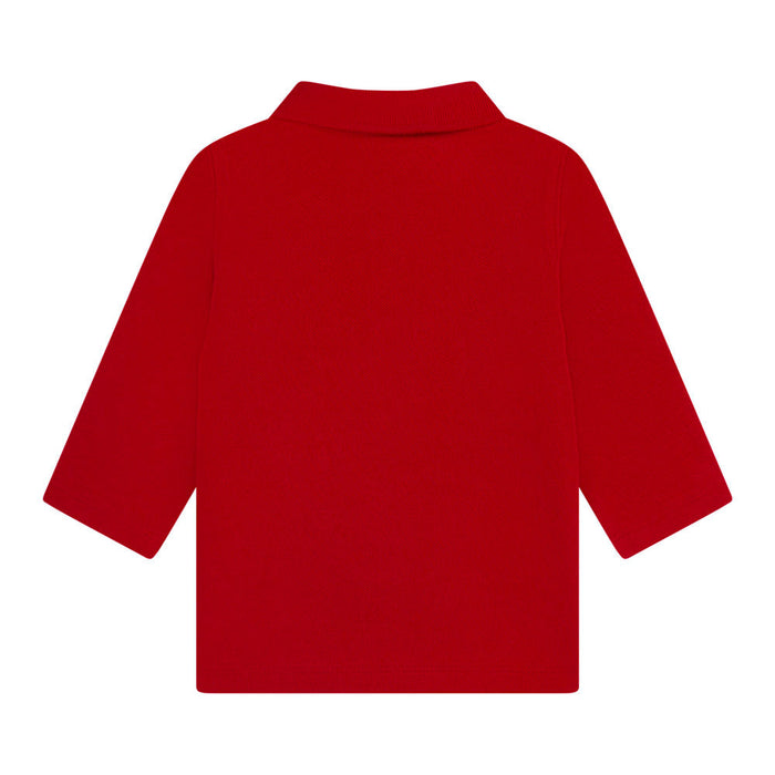 Reverse view of the Poppy BOSS L/S Polo Shirt.