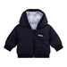Navy side of the BOSS Reversible Puffer Jacket.