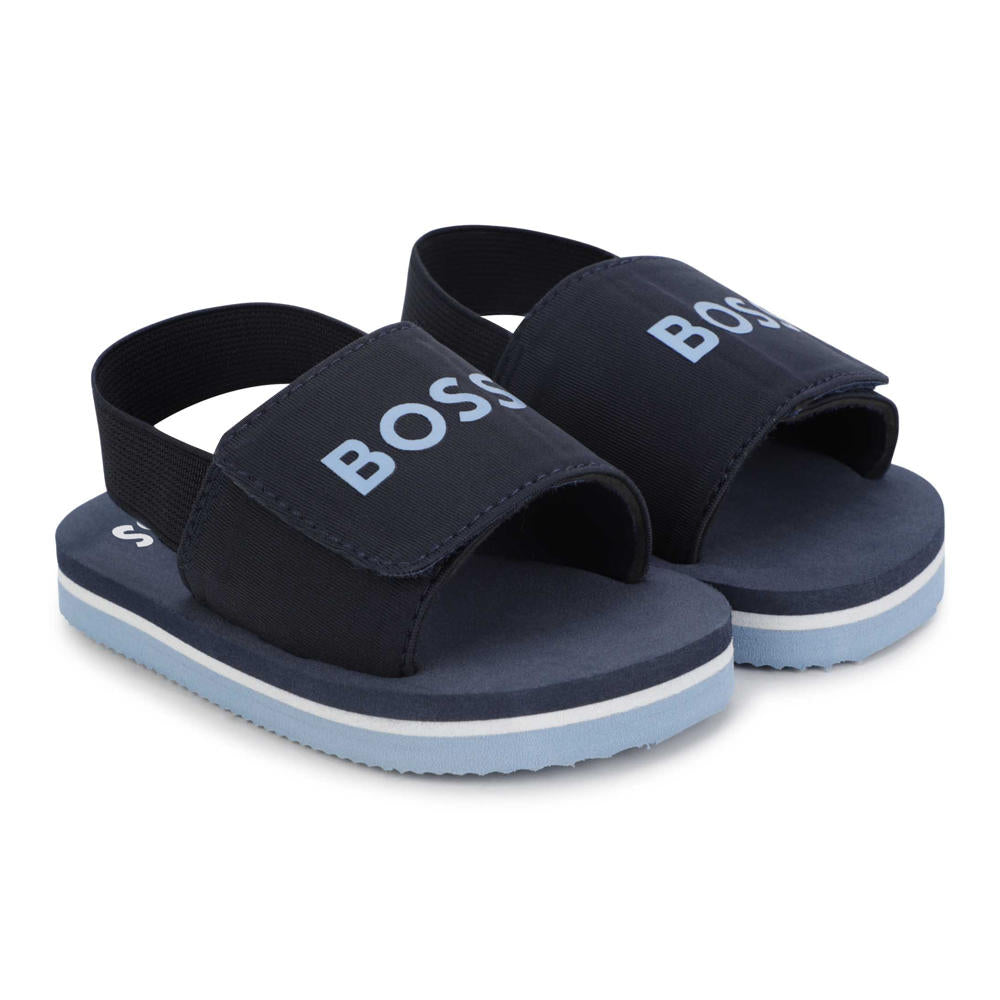 Navy hugo boss outlet sliders