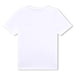 Reverse view of the BOSS white t-shirt.