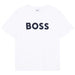 BOSS boy's white t-shirt - j25p24.