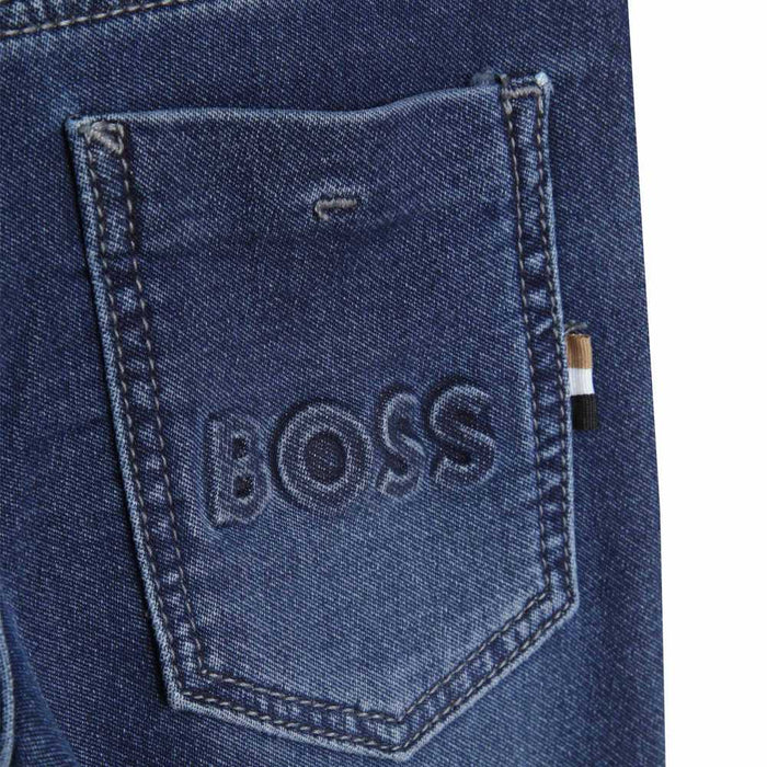 Boss boy's jeans with embossed logo on the back pocket.