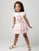 Caramelo pink striped skirt set - 0122129.