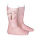 Condor girl's pink bow socks - 24822.