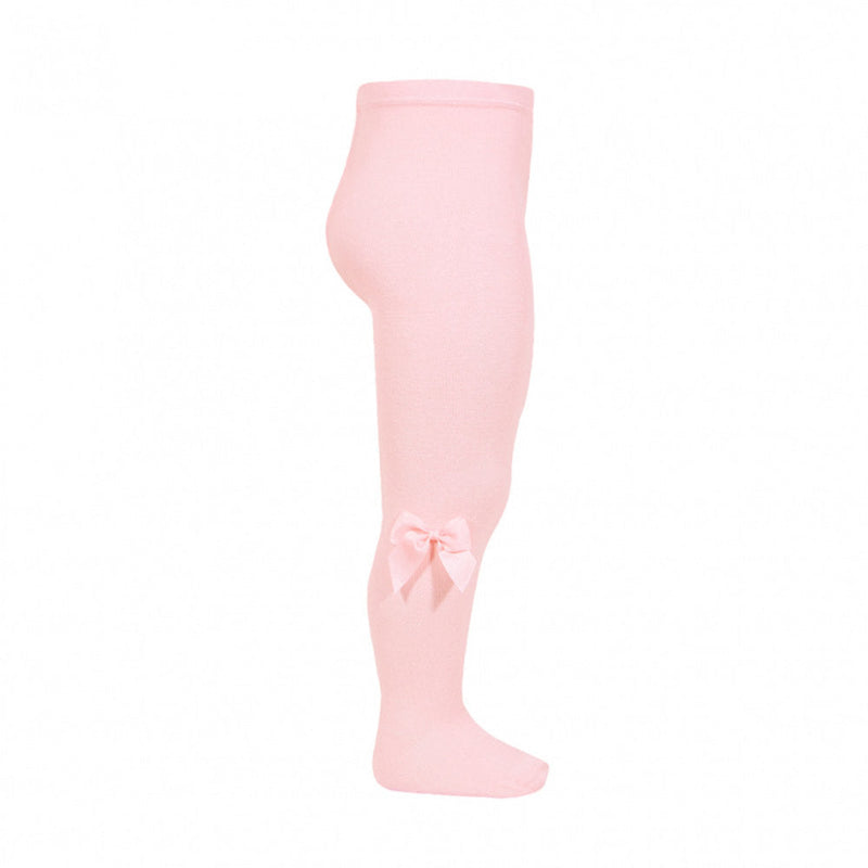 Condor girl's baby pink bow tights - 24821.