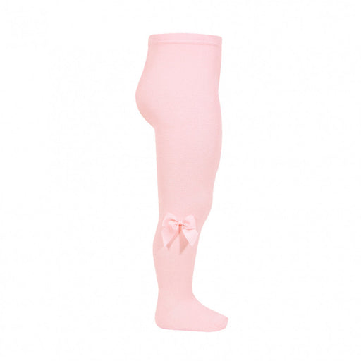 Condor girl's baby pink bow tights - 24821.