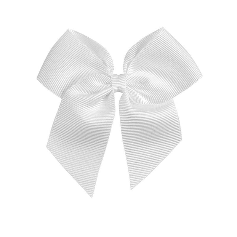Condor white ribbon bow clip - 50952.
