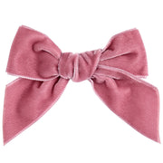 Condor pink velvet bow clip - 50950.