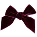 Condor burgundy velvet bow clip - 50950.