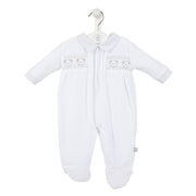 dandelion baby bears babygrow white