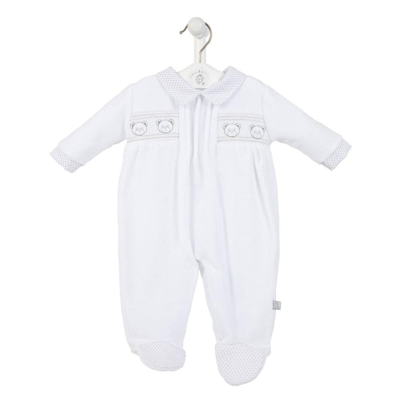 dandelion baby bears babygrow white