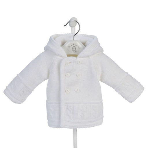 Dandelion White Knitted Jacket - av1570