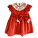 Fofettes red velvet dress - 4110.