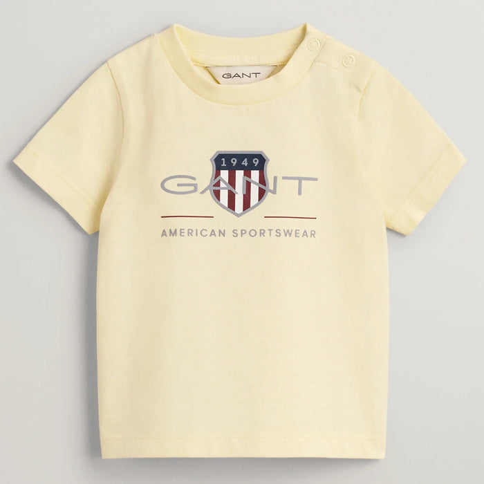 GANT yellow archive shield t-shirt - 505187.