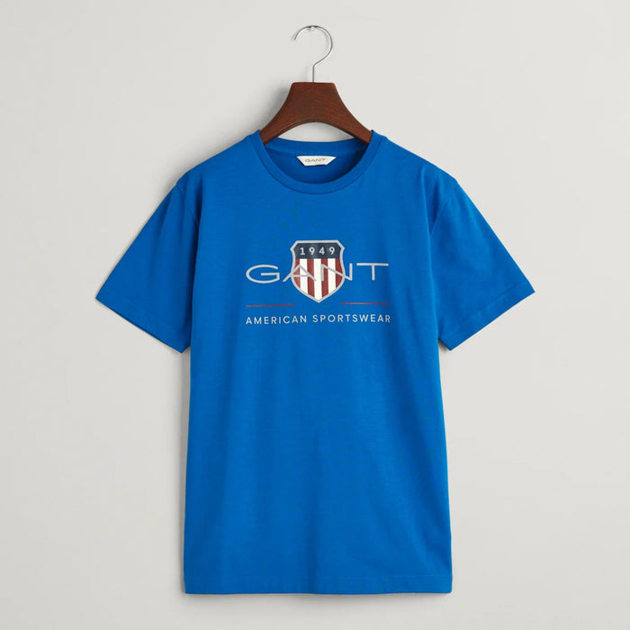 GANT blue archive shield t-shirt - 805182.
