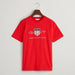 GANT red archive shield t-shirt - 805182.