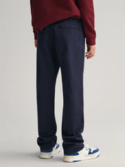 Reverse side of the GANT navy chinos.