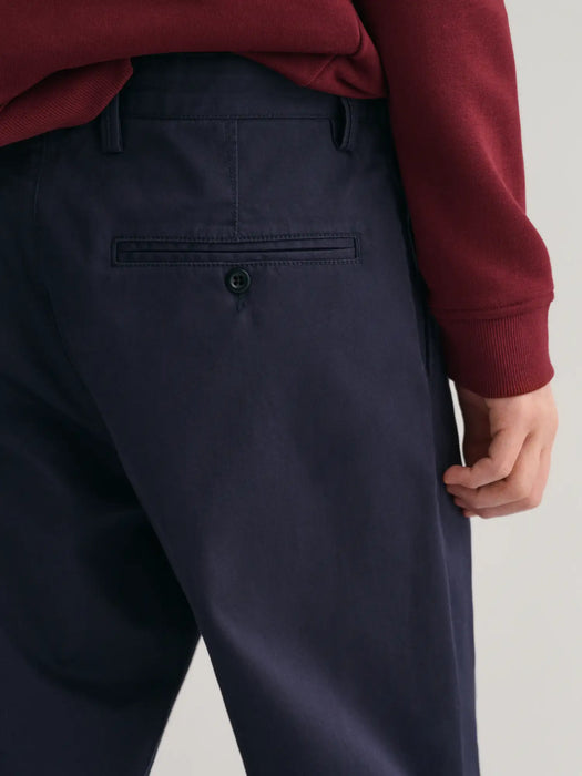 Closer view of the GANT chinos.