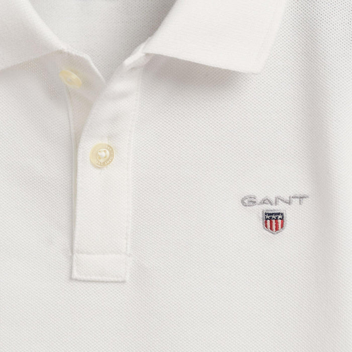 Closer view of the GANT polo shirt.