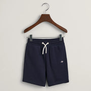 GANT navy shield track shorts - 821006.