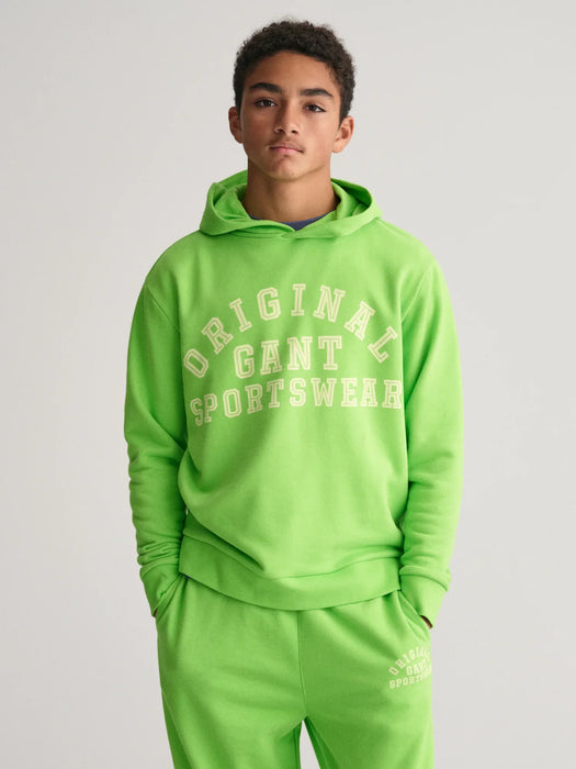 GANT sportswear hoodie in green.