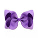 Girl's Ribbon Bow Clip - Purple