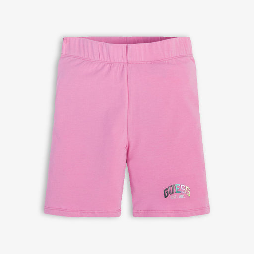 Guess pink biker shorts.